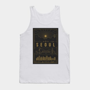 Seoul Minimal Lineal Poster Tank Top